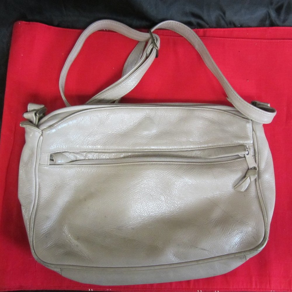 TANO MADE IN KOREA SHOULDER BAG LT CREAM LEATHERlike